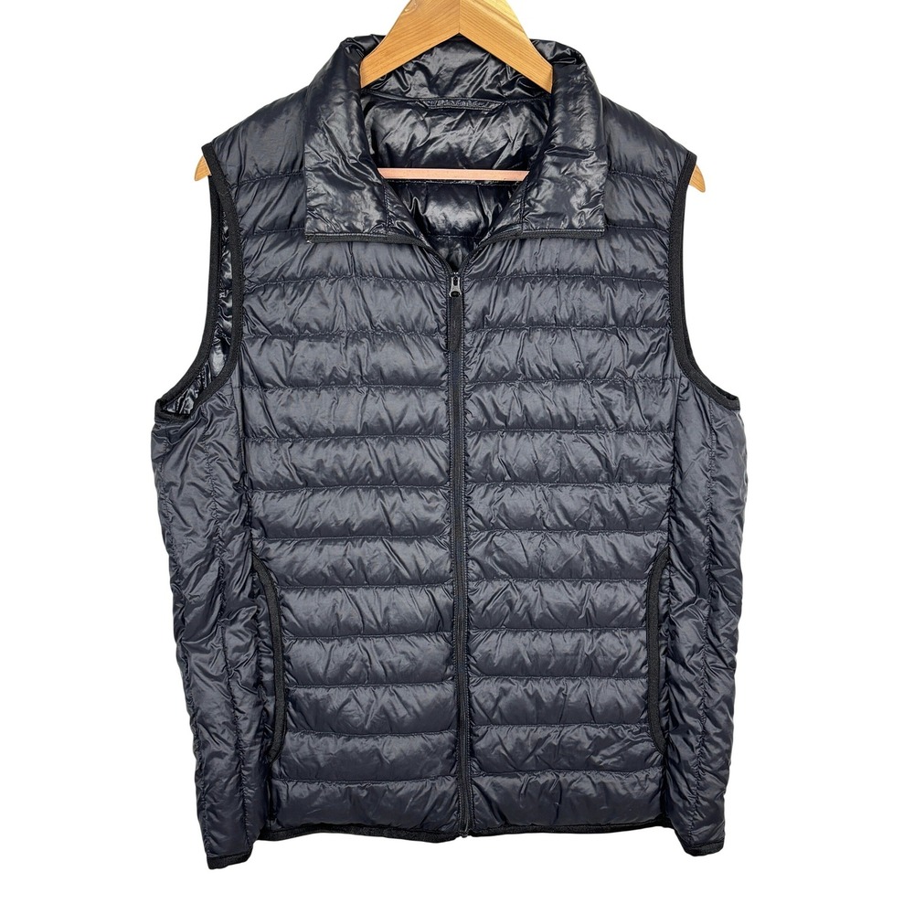 Uniqlo Mens Ultra Light Down Puffer Vest Quilted Gilet Vest Sz L Packable